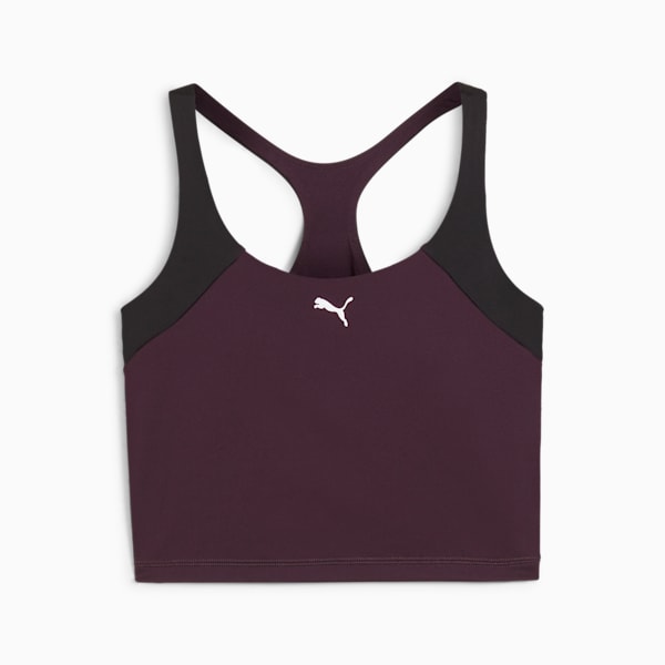 "Train All Day" Women's 2-in-1 Training Tank Top, Midnight Plum, extralarge